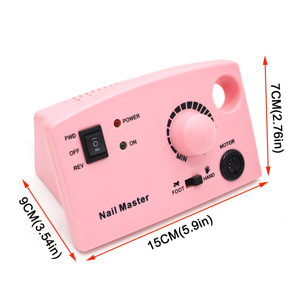 35000 RPM Nail Drill machine Pro Electric File Machine+150pcs Sanding Bands+30pcs Nail Drill Bit