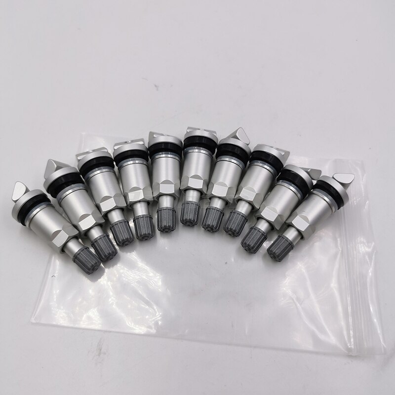 Aroham 10 Tyre Pressure Monitoring System Sensor Valve Stem Repair Kit TPMS Tire Valves for Jeep Volve Ford Alloy Tubeless Valve