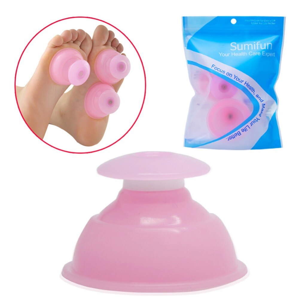 1Pc Siliconen Vacuüm Cupping Ventosas Massage Body Cups Ventouse Anti Cellulitis Gewichtsverlies Cupping Apparaat Roze