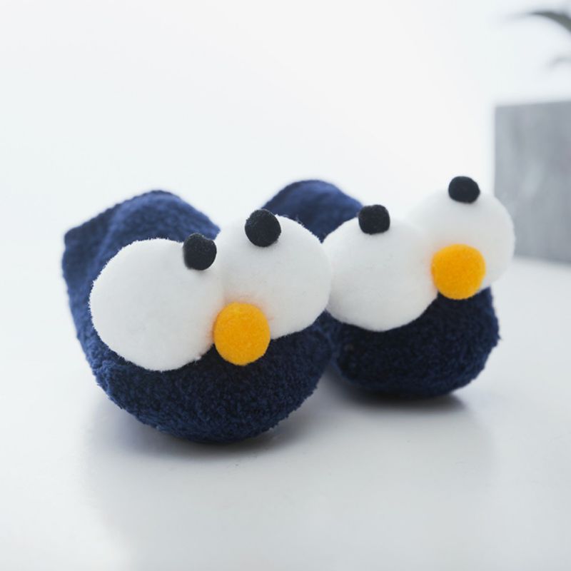 Cotton Baby Socks Baby Cartoon Floor Infant Socks Big Eye Kids Toddlers Spring Autumn Anti Slip Floor Sock 0-3Y
