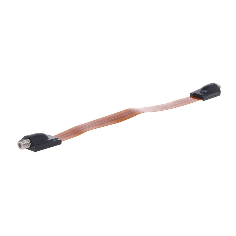 Flad fcoaxlal kabel hun f commector pass home/ bil vindue dør satellit antenne  tv 175mm