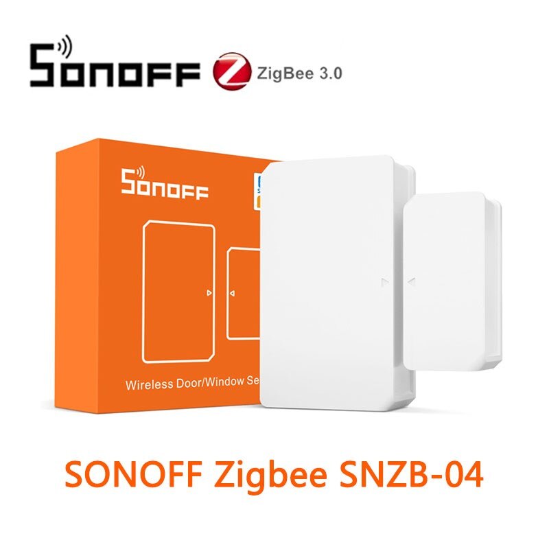 SONOFF-interruptor inalámbrico Zigbee ZBBridge, Sensor de temperatura, Sensor de movimiento, puerta, Dongle, para Alexa, Google Home, SNZB-01, 2, 3, 4: SONOFF SNZB-04