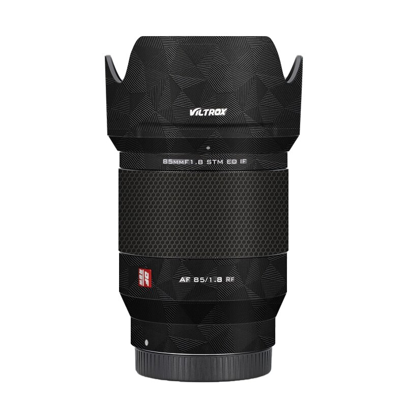 Viltrox AF85F1.8 RF naklejka na obiektyw Viltrox AF 85mm F1.8 RF mocowanie obiektywu skórka kalkomania Premium okłady obudowy ochronna folia: Nordic Black
