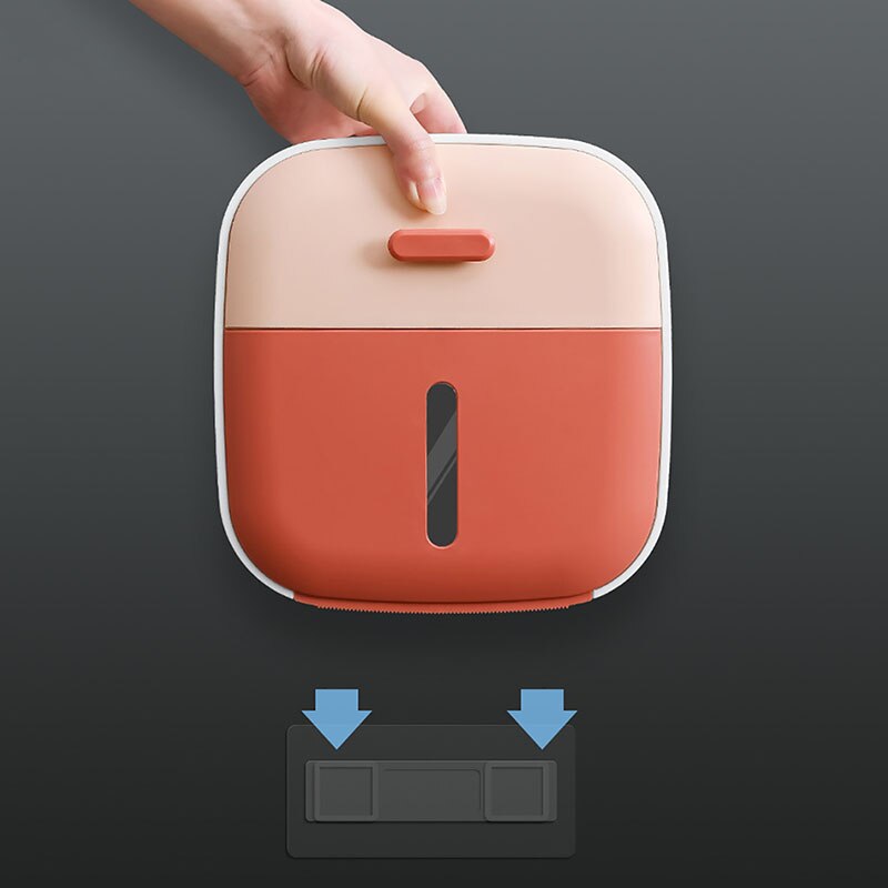 Muur Gemonteerde Toiletrolhouder Dragende Toiletpapier Dispenser Waterdichte Papier Opslag Thuis Badkamer Accessoires