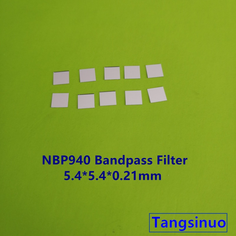 10PCS ! 940nm NBP940 5.4*5.4*0.21mm IR Infrared Narrow Bandpass Filter Visible Light Cut Band Pass Glass