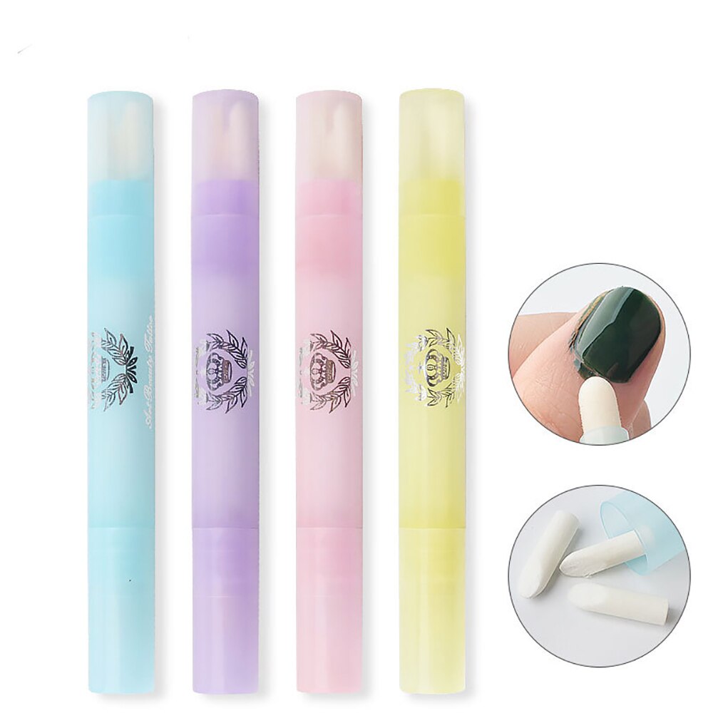 1pc Nail Polish Remover Pen with 3 Pen Points UV Gel Cleaner Edge Corrector Pen Manicure Cleaning Pen Nail Art