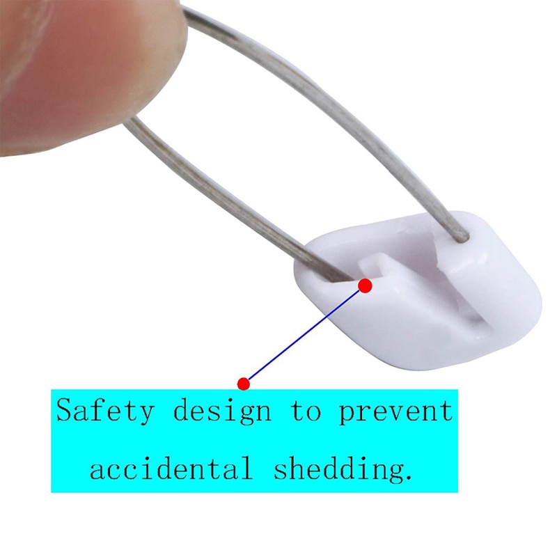 20 stk plasthode sikkerhetsnåler baby låve klut bleie låse brosje spenner 2 størrelse fargerike nål nåler syverktøy