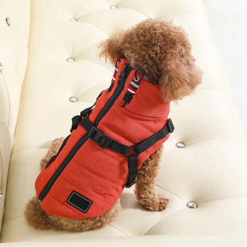 Winter Koud Weer Hond Warm Vest Multifunctionele Harness Kleren Huisdier Outdoor Wandelen Accessoires