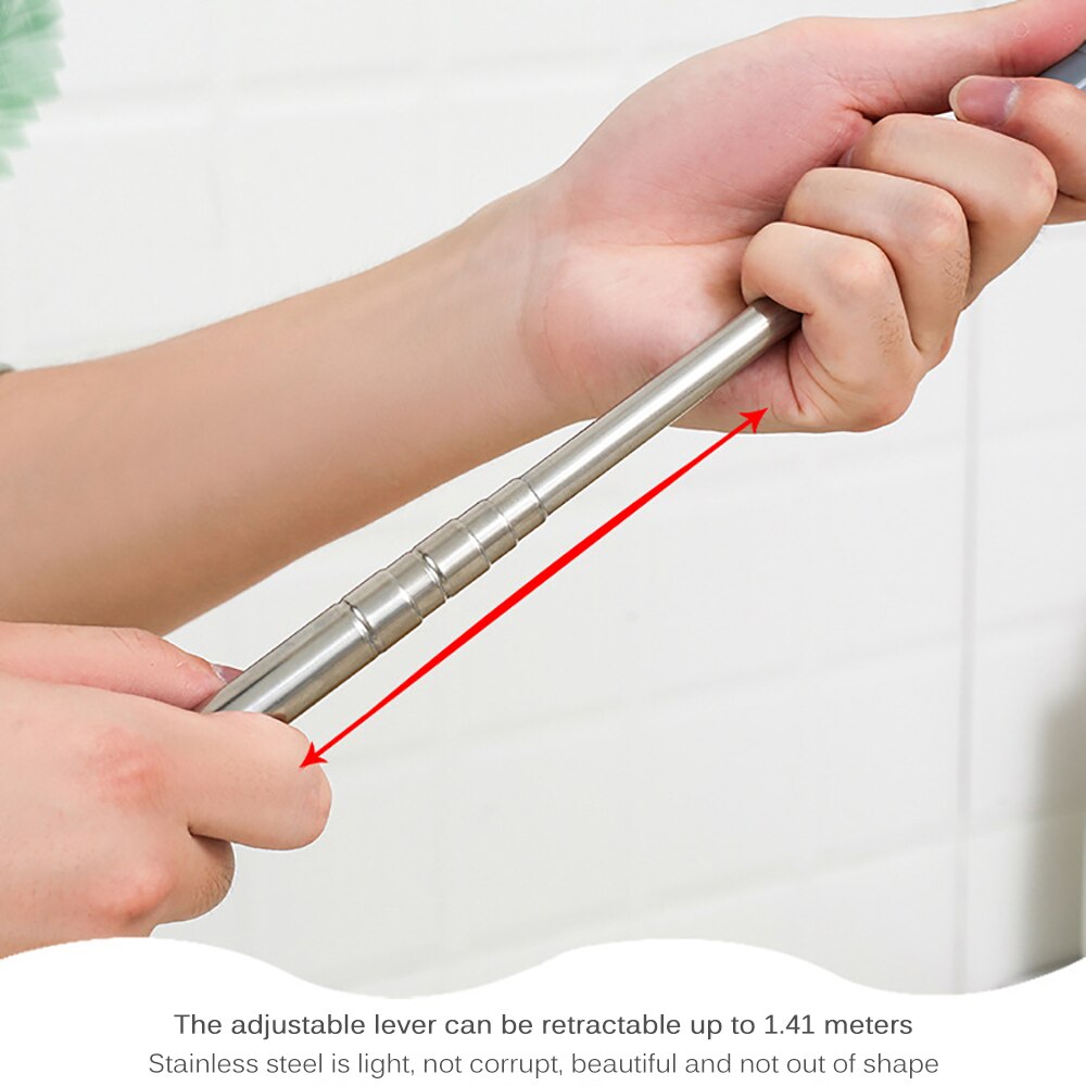 Removable Long Crevice Dust Brush Washable Telescopic Dust Mites Cleaning Tools Artifact Cleaning Dust Household Cleaning Window