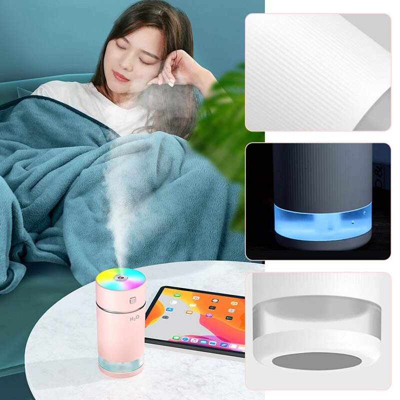 240ml usb mini bärbar bil interiör luftfuktare eliminera statisk elektricitet tyst luft ren mist maker renare aromaterapi