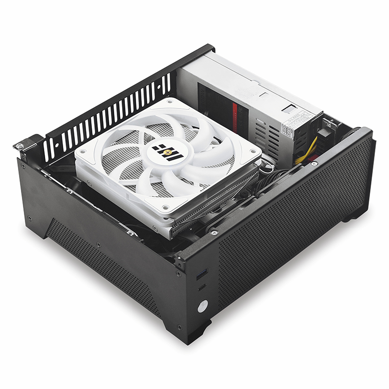 Metalfish  t10 Mini-itx-gehäbenutzen, 4.8l kleine bürogehäbenutzen, unterstützt integriertes flexibles netzteil, /70mm hoch-coiler-/oculink-erweiterungskarten