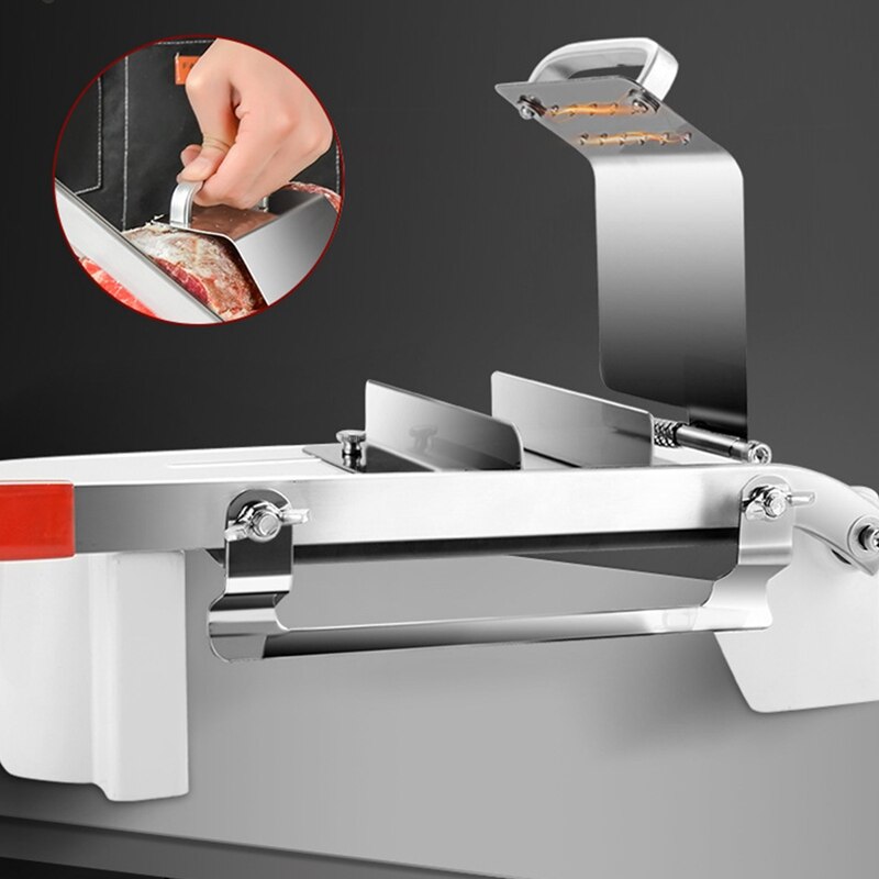 Manual Freeze Meat Slicer, Stainless Steel Meat Cutter Beef Mutton Roll Meat Food Slicer Slicing Machine for Home