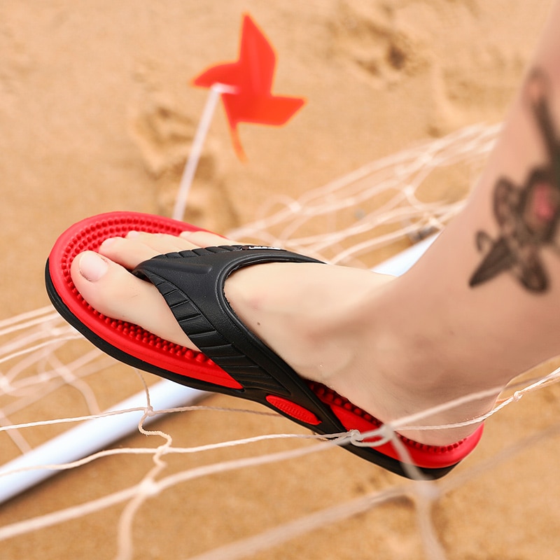 Slippers Voor Mannen Casual Schoenen Outdoor Slippers Strand Sandalen Badkamer Flip-Flops Massage Mannen Slippers