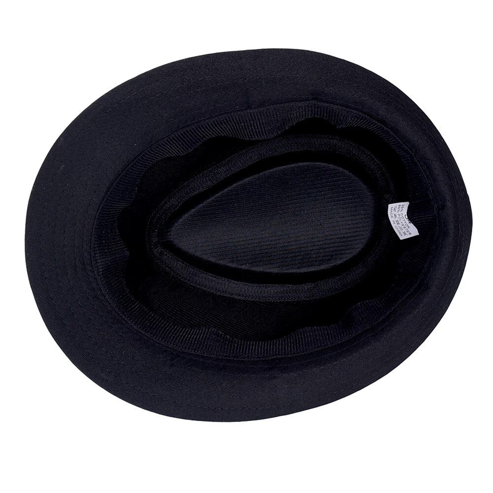 Sombrero de estilo británico de Jazz para hombre y mujer, sombrero informal, negro, para playa y verano