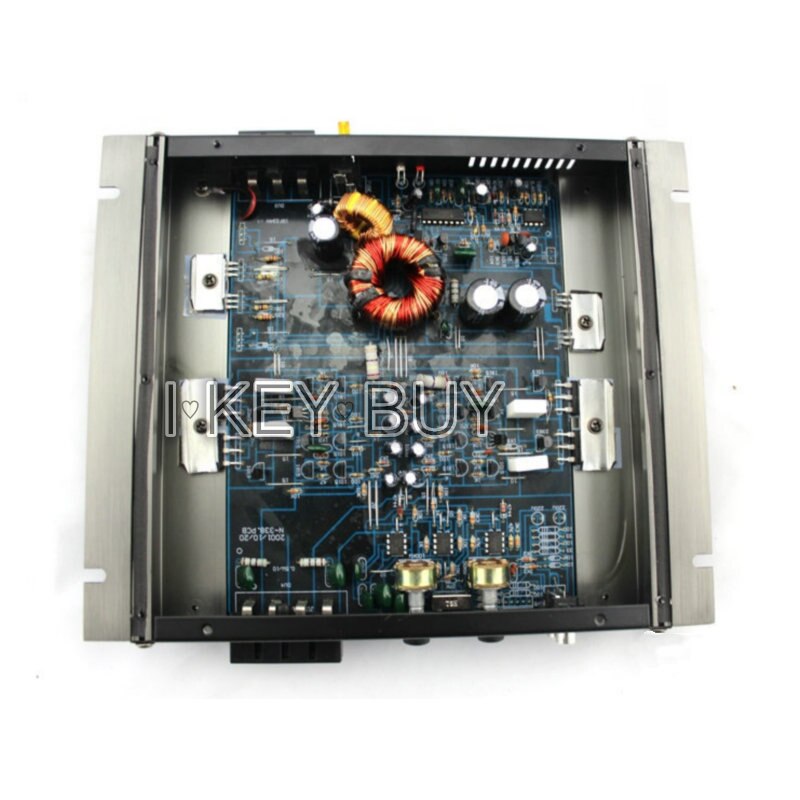 Auto Booster Bass Amplifiers Aluminum 12v 2200W 2 Channel MOSFET Car Play Music Stereo Audio 2 Way Power Class