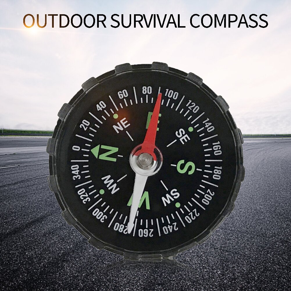Draagbare Mini Precieze Kompas Praktische Guider Voor Camping Wandelen Navigatie Survival Knop Kompas 45x45x11mm
