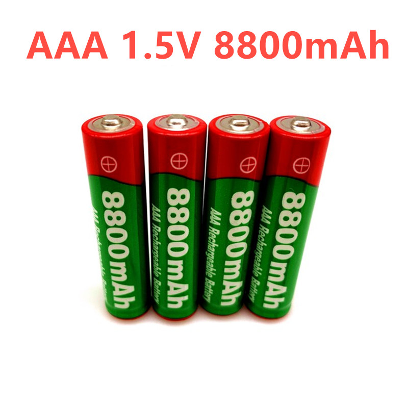 1.5v aaa uppladdningsbart batteri 8800 mah aaa 1.5v alkaliskt uppladdningsbart batteri för led -leksak  mp3 vänta