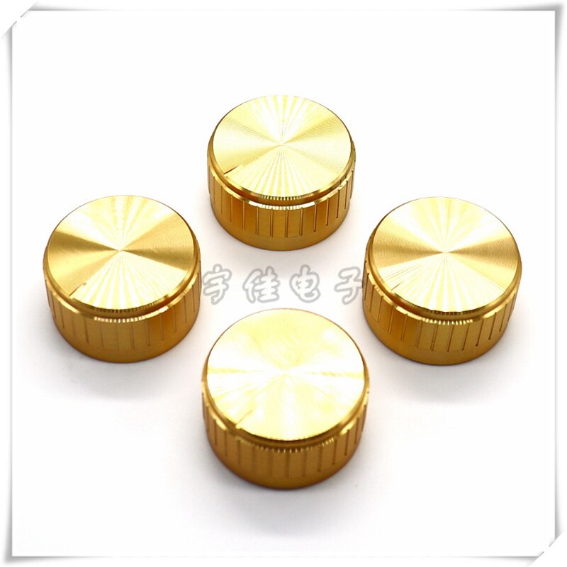 5 Stuks 32 × 17Mm Gold Aluminium Knop Cap Is Geschikt Voor Bloemen As 6Mm Potentiometer Knop cap