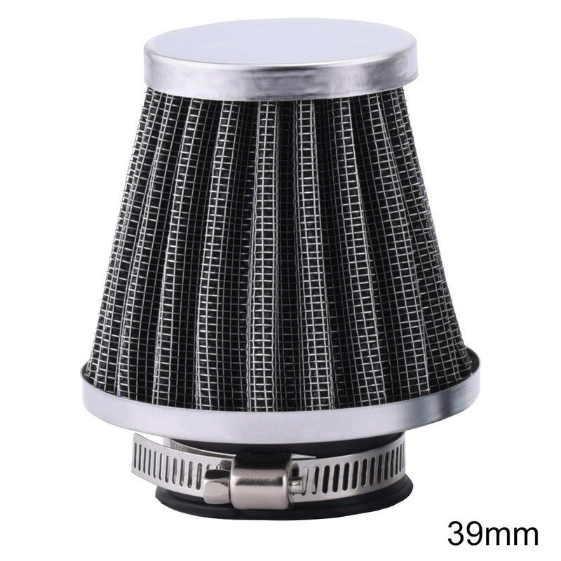 Universal 35/39/48/54/60mm Motorcycle Mushroom Head Air Filter Clamp On Air Filter Cleaner For Off-road ATV Quad Dirt Pit Bike: Dark Grey