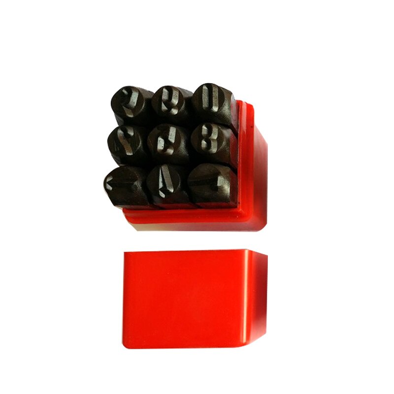 Nummerstempel stansesæt hærdet stål metal træ læder stanseværktøj håndværks segl gq