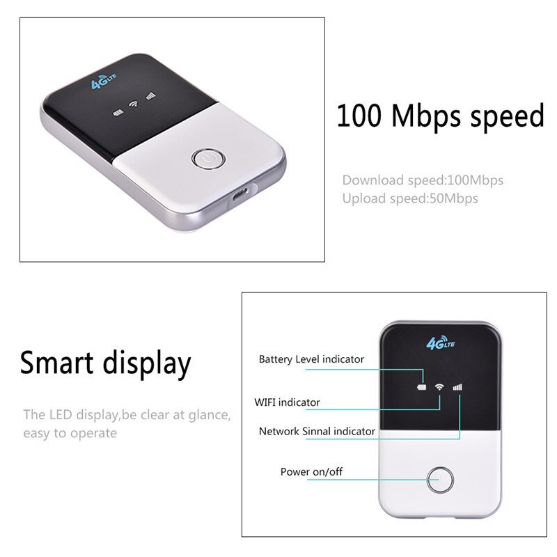 4G Wifi Router Car Mobile Wifi Hotspot Wireless Pocket 4G APN Setting APN 10 Sharing Customer WIFI Router 100Mbps USB