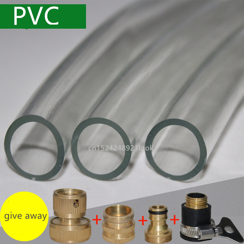 Ulkohalkaisija 15mm läpinäkyvä pvc putki 5m pitkä muovinen akvaario kalasäiliö kova putki kasvihuonekastelu puutarha vesiputki