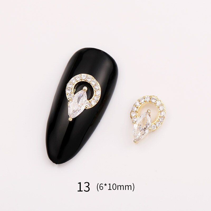 1 Pc 3D décoration d'ongle strass petit papillon fée Bling Nail Art pierres coloré Nail Art accessoires bricolage conseils de: 19