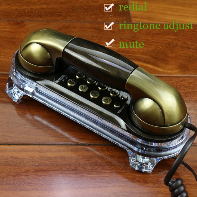 DEX-teléfono Retro con Flash colgante, mini teléfono fijo de casa, a la