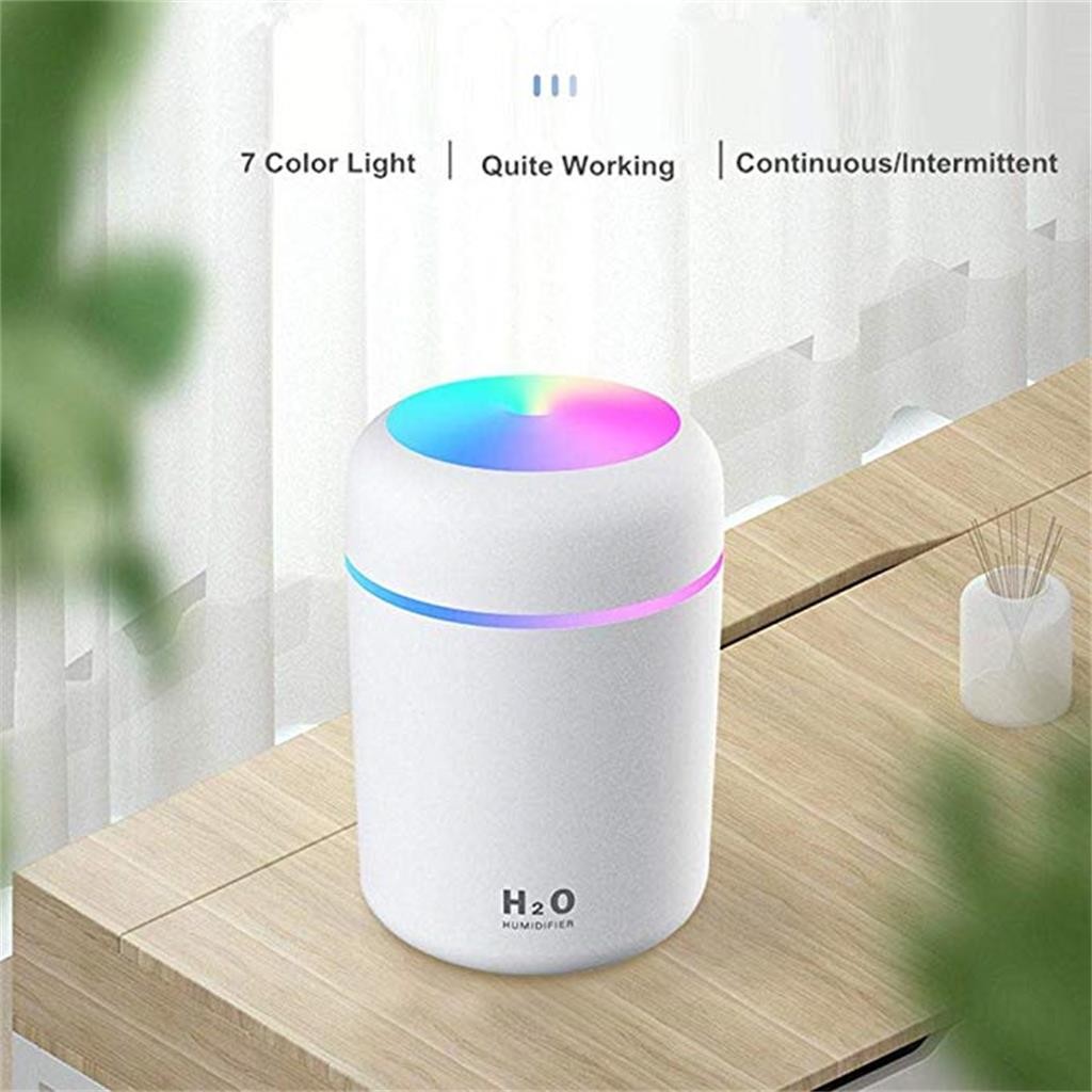 40 # Draagbare Mini Luchtbevochtiger 300Ml Cool Mist Luchtbevochtiger Met Nachtlampje Luchtbevochtiger Grote Luchtreiniger Thuis Aroma diffuser