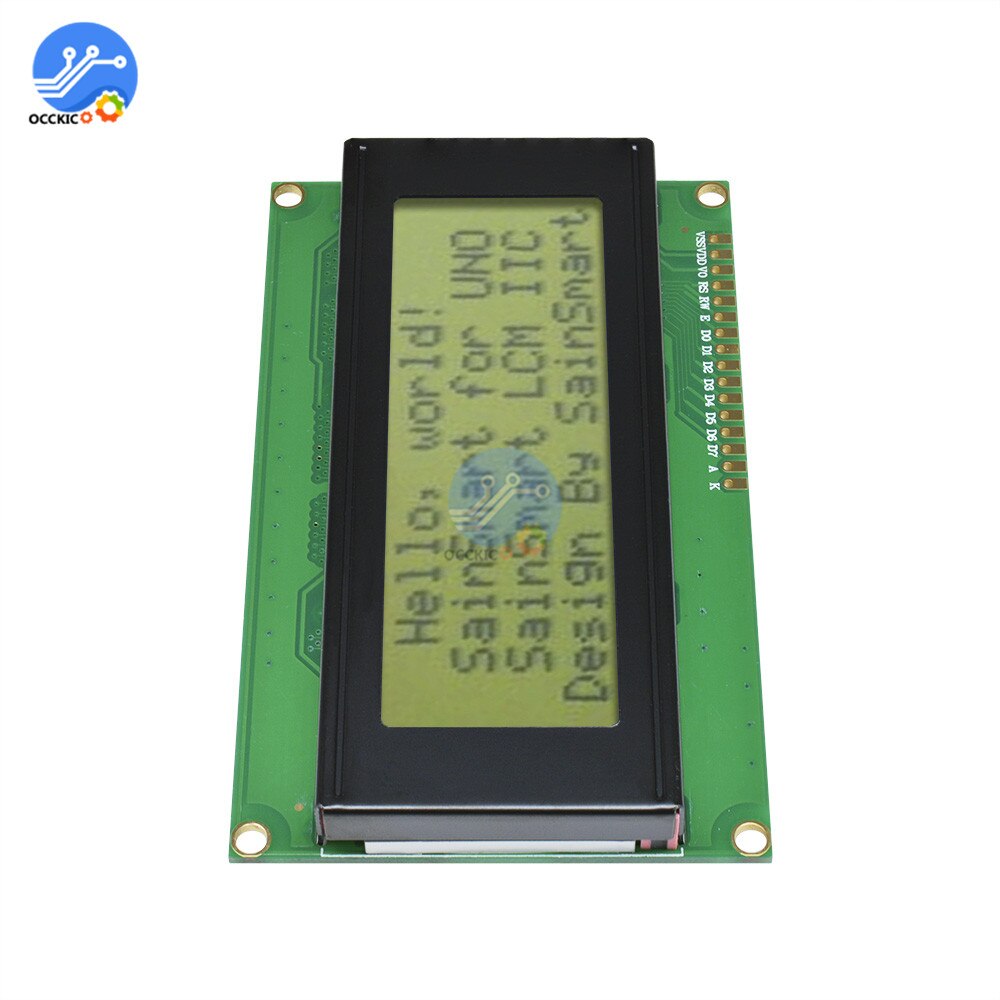 Lcd2004 Iici2c Lcd Screen Display 2004 20x4 5v Yellow Screen Lcd2004 Iic I2c For Arduino Diy 3325