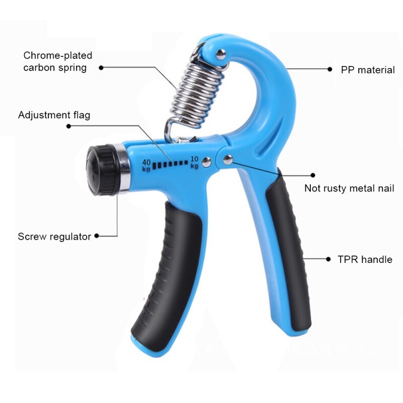 5-60Kg Gym Fitness Adjustable Hand Grip Finger Forearm Strength For Muscle Recovery Hand Gripper Exerciser Trainer Fitness Equip