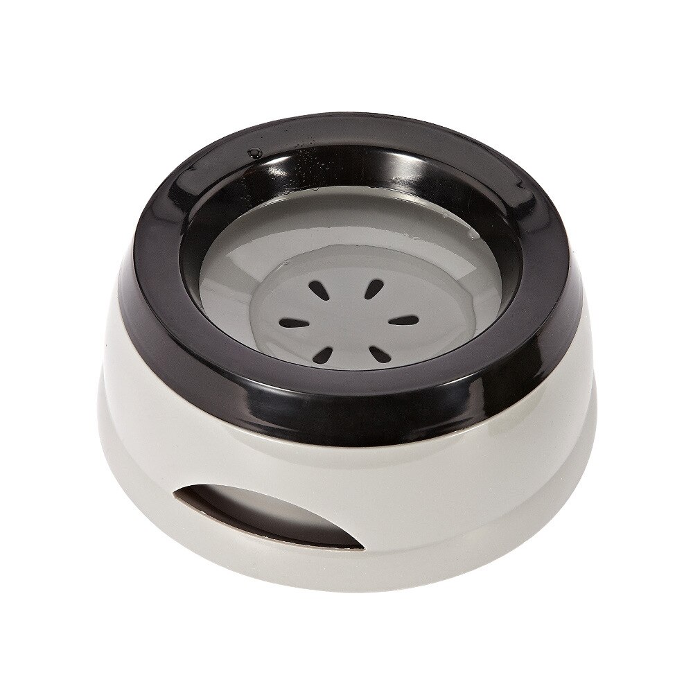 1 szt. Miska dla psa pływająca nie zwilżająca usta miska dla kotów bez rozlewania podajnik wody pitnej plastikowa przenośna miska dla psa akcesoria dla zwierząt: Szary