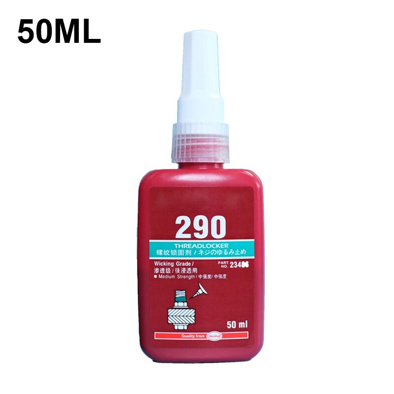 50ML High Strength Threadlocker Anaerobic Adhesive Glue 271 272 Locking Adhesive Metal Screw Anaerobic Adhesive Anti-corrosion: 290