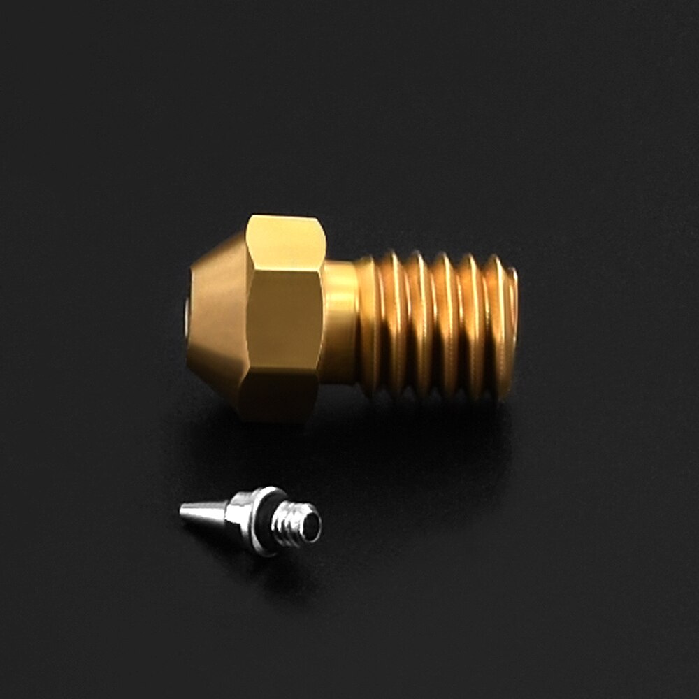 Części do drukarek 3D zestaw końcówek aerografu M6 V5 V6 0.2/0.3/0.4/0.5mm wymienne końcówki ze stali nierdzewnej do E3D V6 Hotend 1.75mm