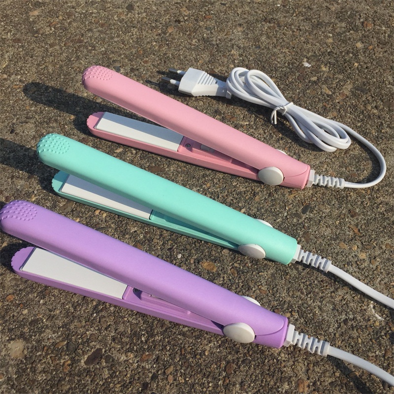 Hair straightener Mini Straightening Irons Hair Flat Iron Curling With EU Plug Fast Styling Tools 110-220V Dual Voltage