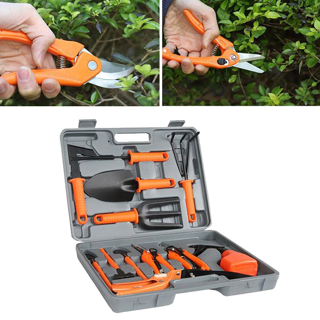 12pcs Durable Heavy-duty Garden Tools Set Potted Plant Gardening Tools Rake