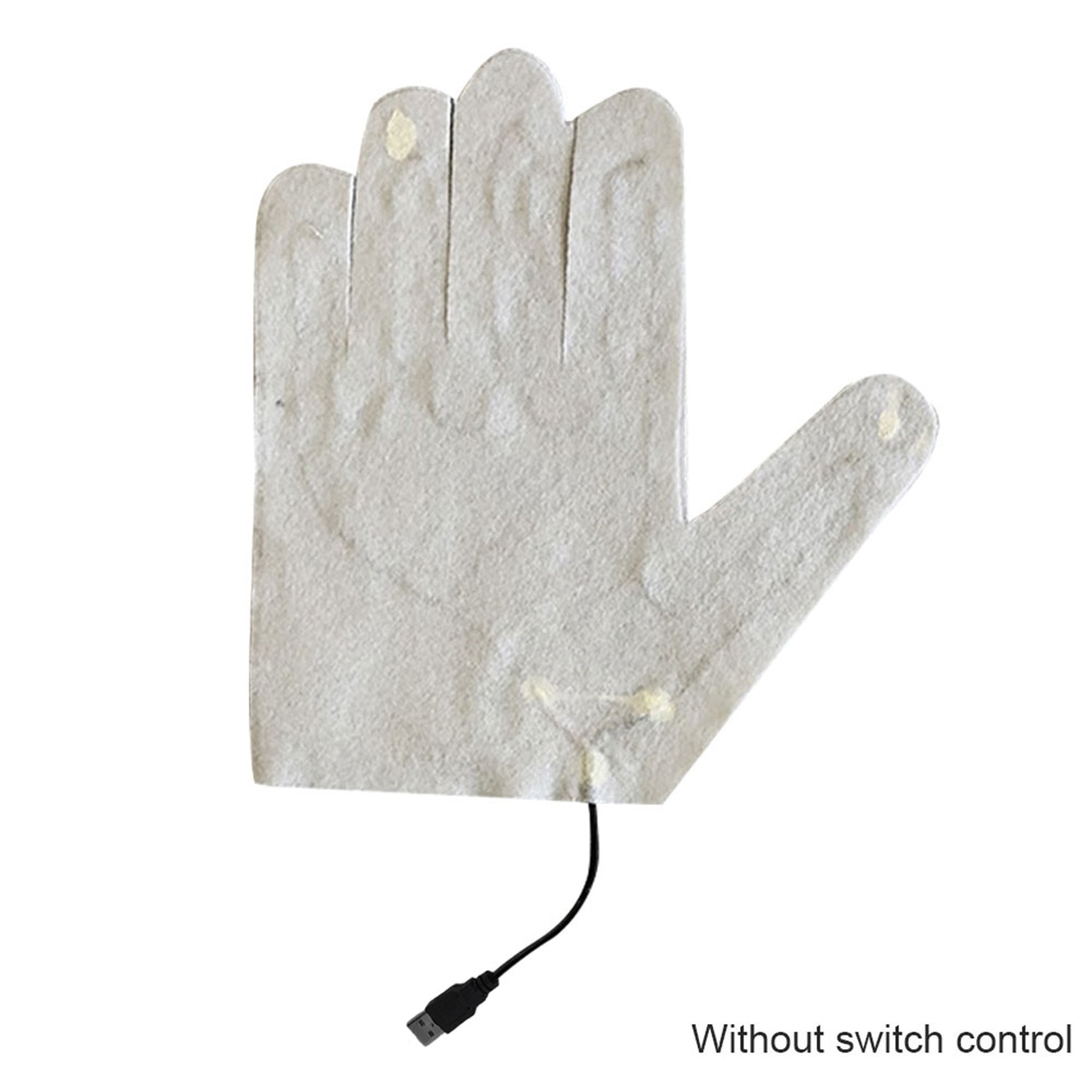1Pc USB Heated Gloves Winter Warm Five-Finger Gloves Heating Pad Electric Heating Film Glove Heating Sheet