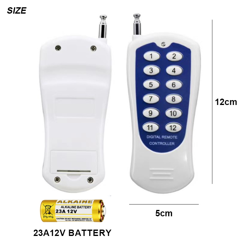 QIACHIP 433MHz bezprzewodowy pilot RF DC12V 5V 24V moduł przełącznik odbiornik moduł 433.92MHz z nadajnikiem dalekiego zasięgu światło