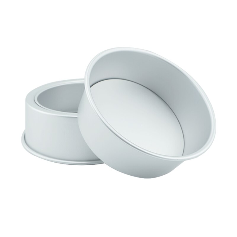 2/4/5/6/7/8/9/10 Inch Round Cake Pan Set with Removable Bottom Aluminum Alloy Chiffon Cake Mould Set Round Cakes Kitchen Tools