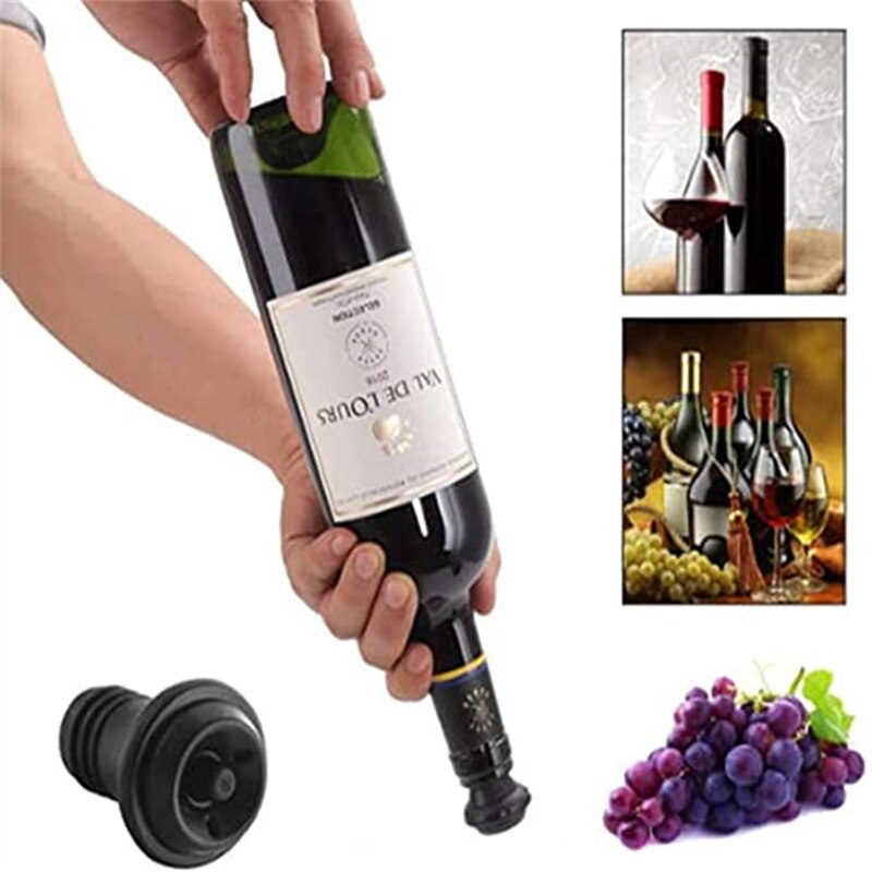 Wijn Stoppers Vacuum Wine Saver Vacuum Stoppers Voor Wijn, Champaign, Bier, Flexibele Herbruikbare Vacuum Wine Stopper