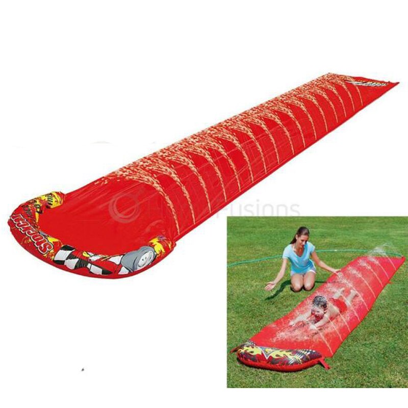 Outdoors Kids Inflatable Spray Sprinkler 5M Single Slide Super Water Slide Ideal Summer Garden Fun