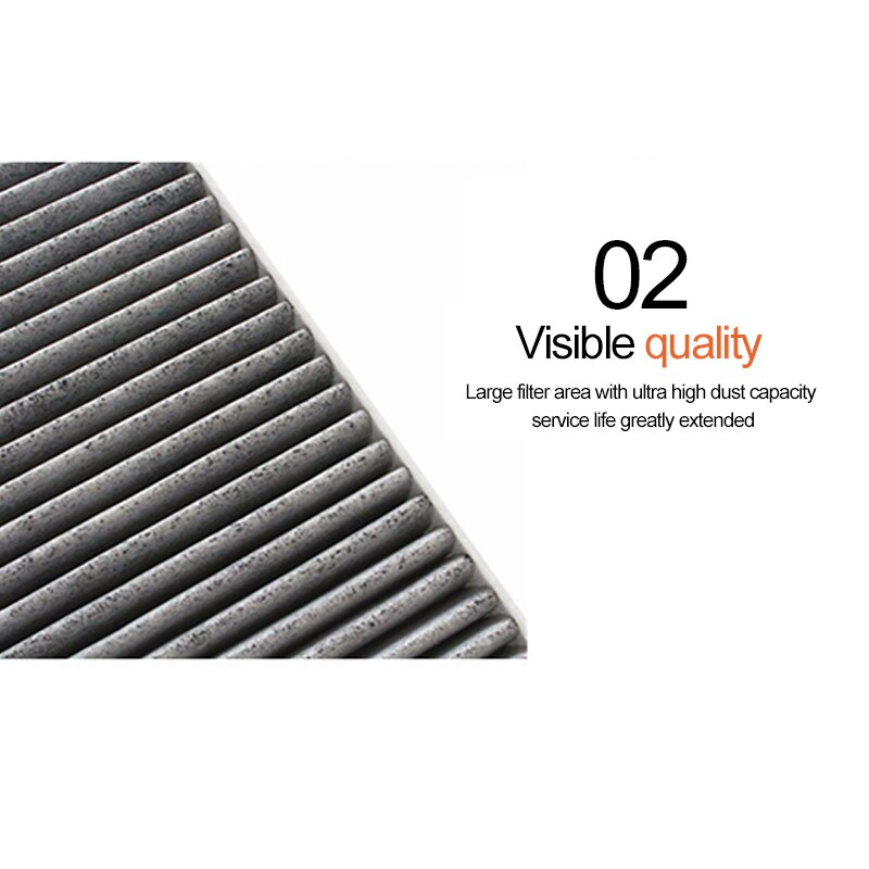 Car Air Condition Filter Car Pollen Cabin Filter With Activated Carbon Carbon Fiber Efficient Filtering
