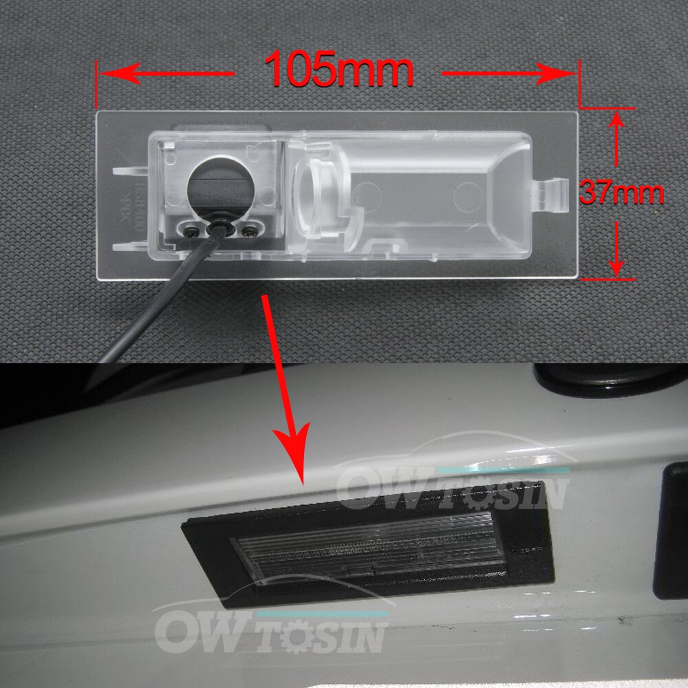 Cámara de visión trasera inversa HD de 175 grados para Fiat Tipo/Egea Monitor de aparcamiento visión nocturna impermeable