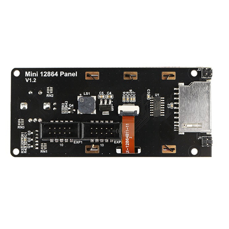 MINI12864 LCD Display Screen 5V For Marlin DIY With SD Card Holder, Print Accessories For Voron V2.4,RGB Backlight White