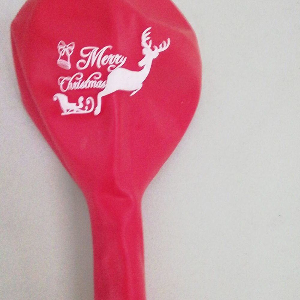 Letter 12 Inches Merry Christmas Elk Printed Decoration Ornament Latex Balloon Party Balloon for Christmas