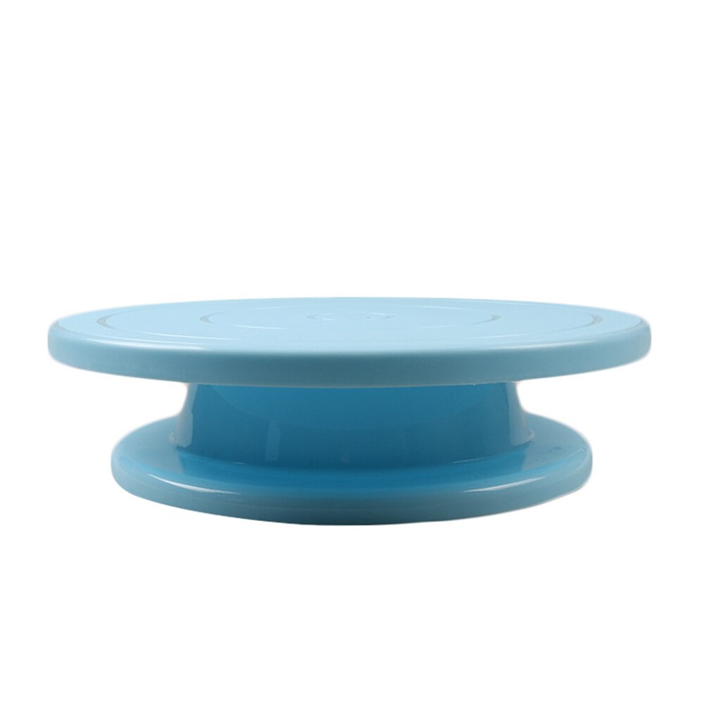 Diy taart draaiplateau bakvorm taartplaat draaibaar rond taartdecoratiegereedschap draaitafel banketbakkersbenodigdheden bakaccessoires: Blauw