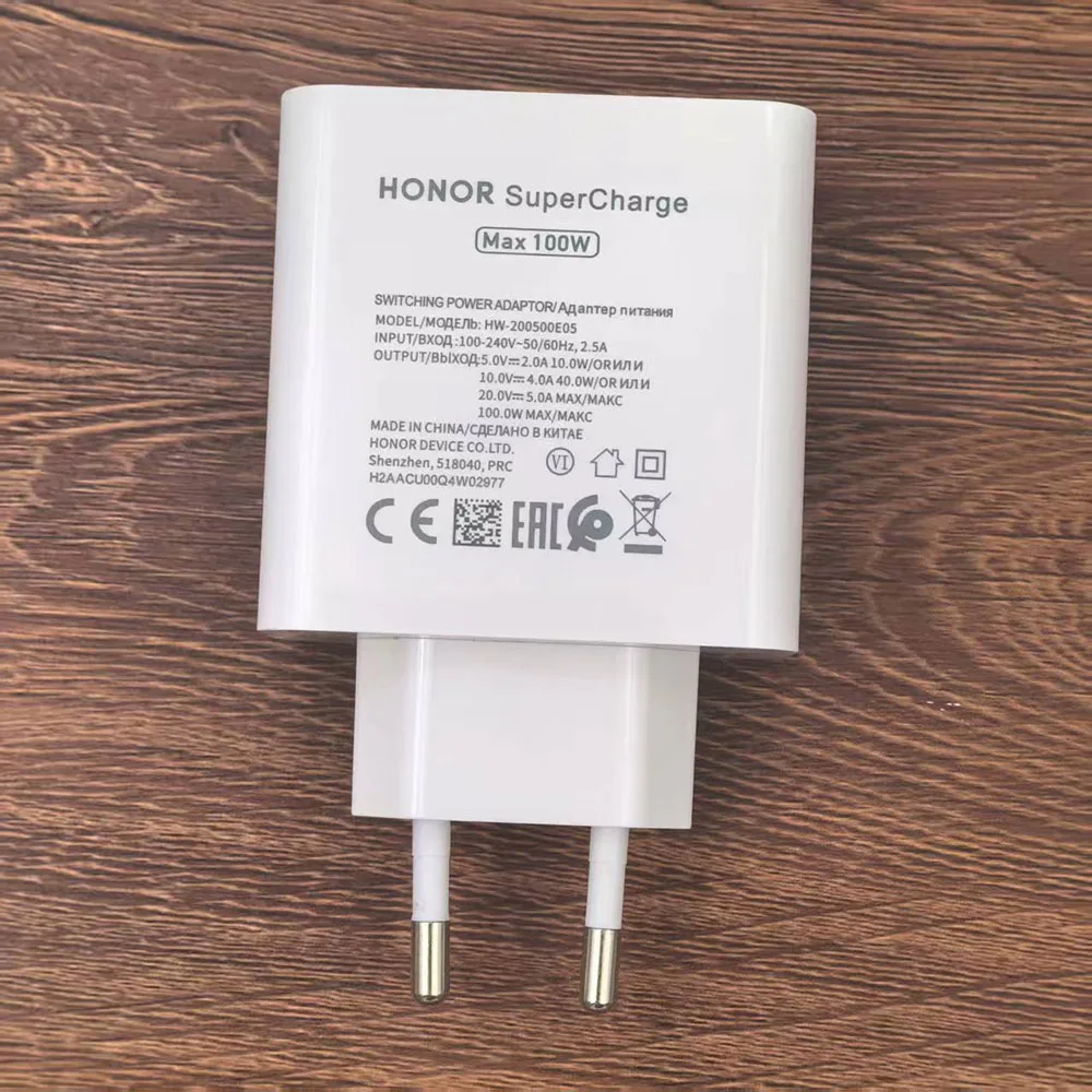 100W EU Lader - GaN SuperCharge Adapter - USB-C Kabel 6A - for Magic 7/6/5/4 Pro, V5/V3