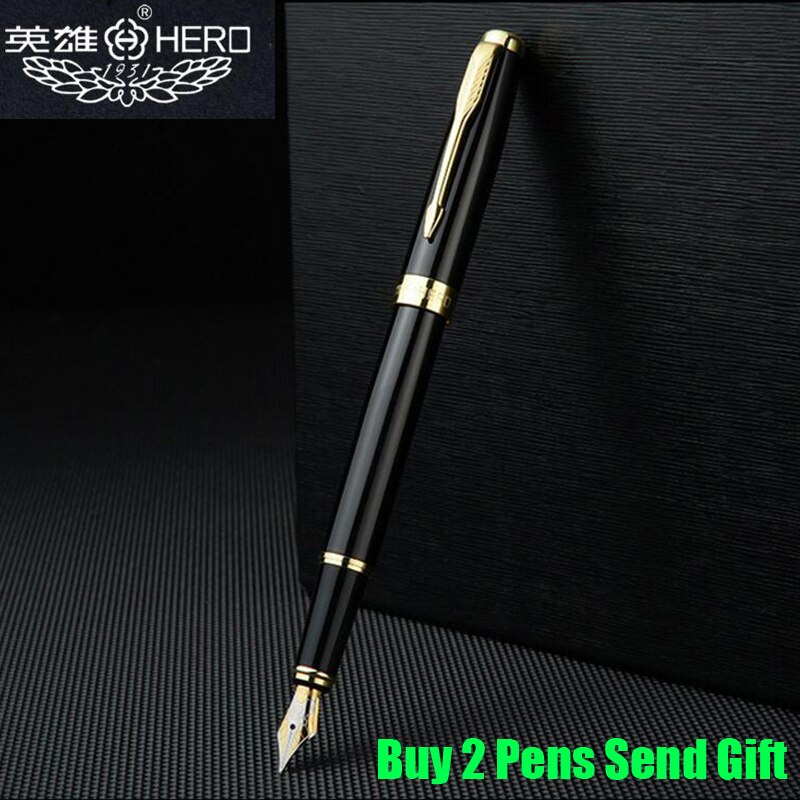 Brand Hero 5020 Metal Ink Fountain Pen Writing Signature Pen Buy 2 Pens Send: 1502 Fountain Pen