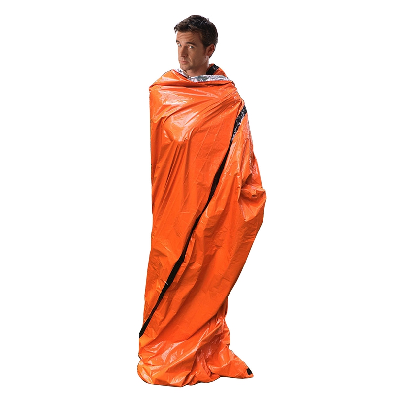 Toptente de survie pour 2 personnes, avec sac de couchage d&#39;urgence, étanche, abri d&#39;urgence
