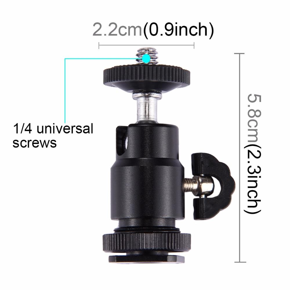 Tripod Ball Head 360 Degree Swivel Konsait Mini Ball Head Mount Shoe Tripod Head Tripod Screw Head With Lock